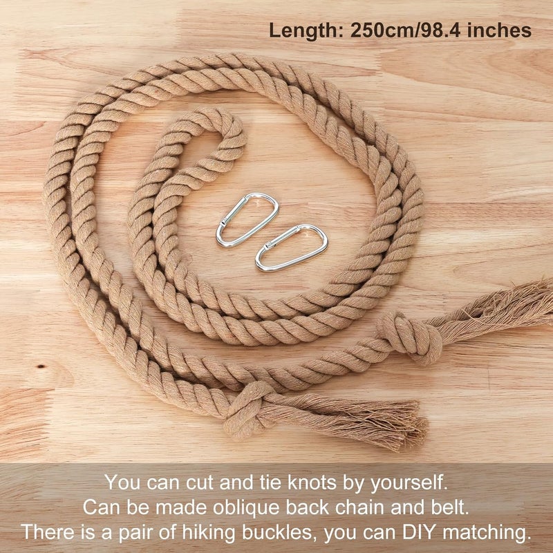 Bgfhna Simple Cotton Long Waist Rope Tie Belts for Women Dresses Tassel Braided Boho Crochet String Belt for Jeans Jackets - Image 2